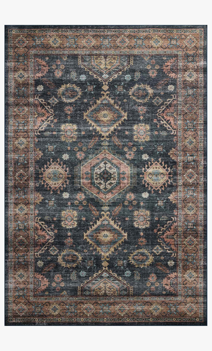 ANS-03 DENIM / SUNSET | Loloi Rugs
