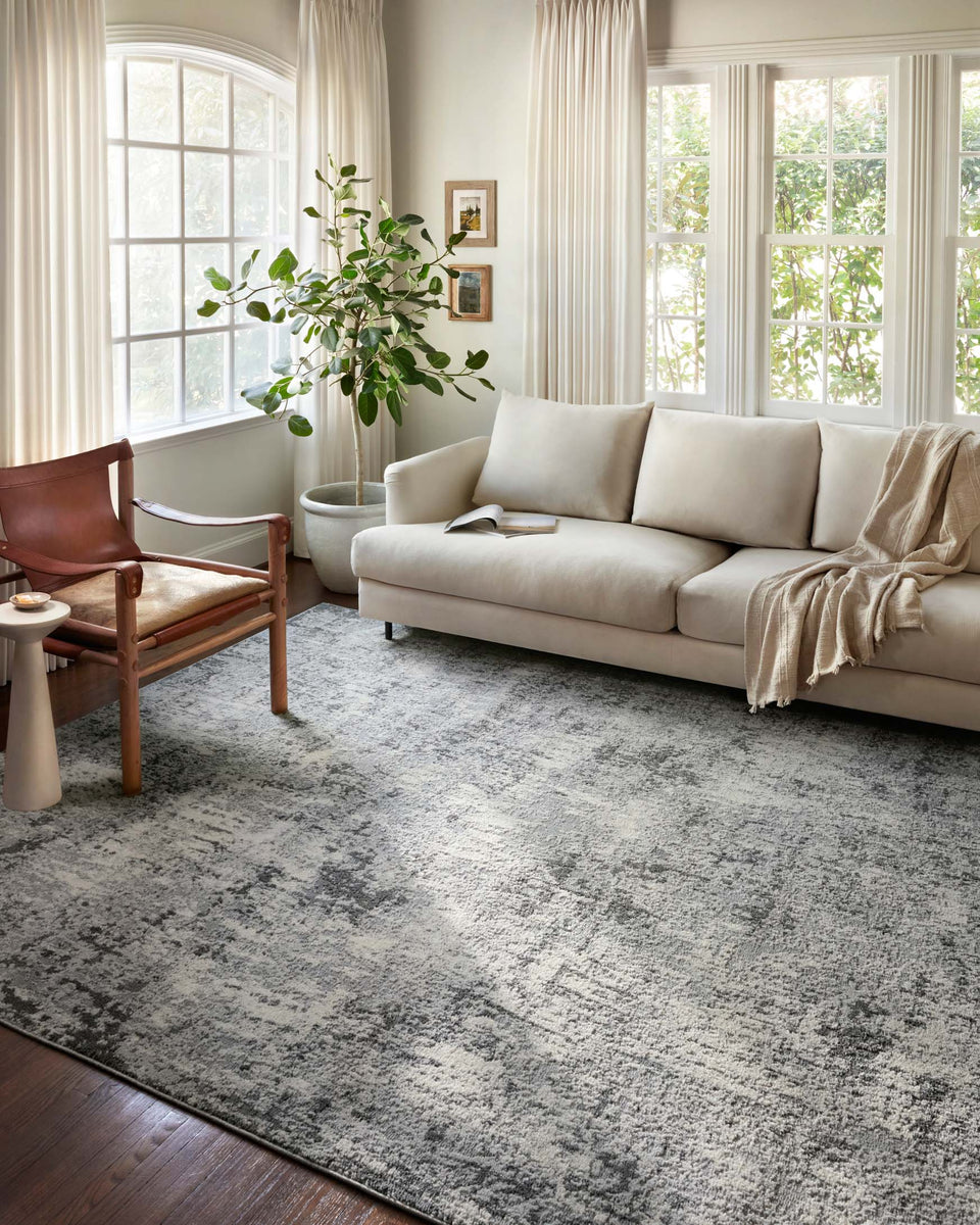 AUS-01 PEBBLE / CHARCOAL | Loloi Rugs