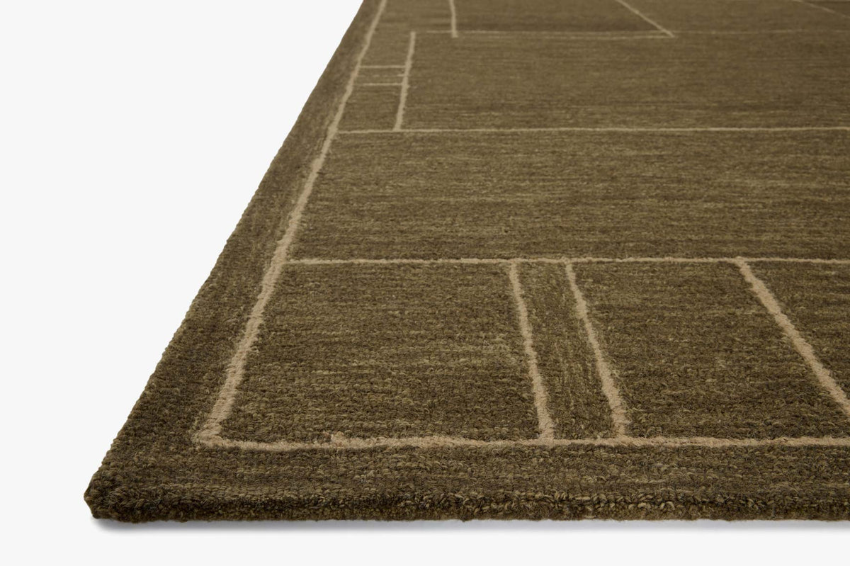BAR-01 - JM OLIVE / NATURAL | Loloi Rugs