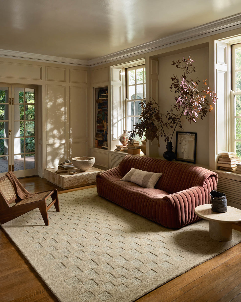 CVN-04 OATMEAL / DOVE | Loloi Rugs