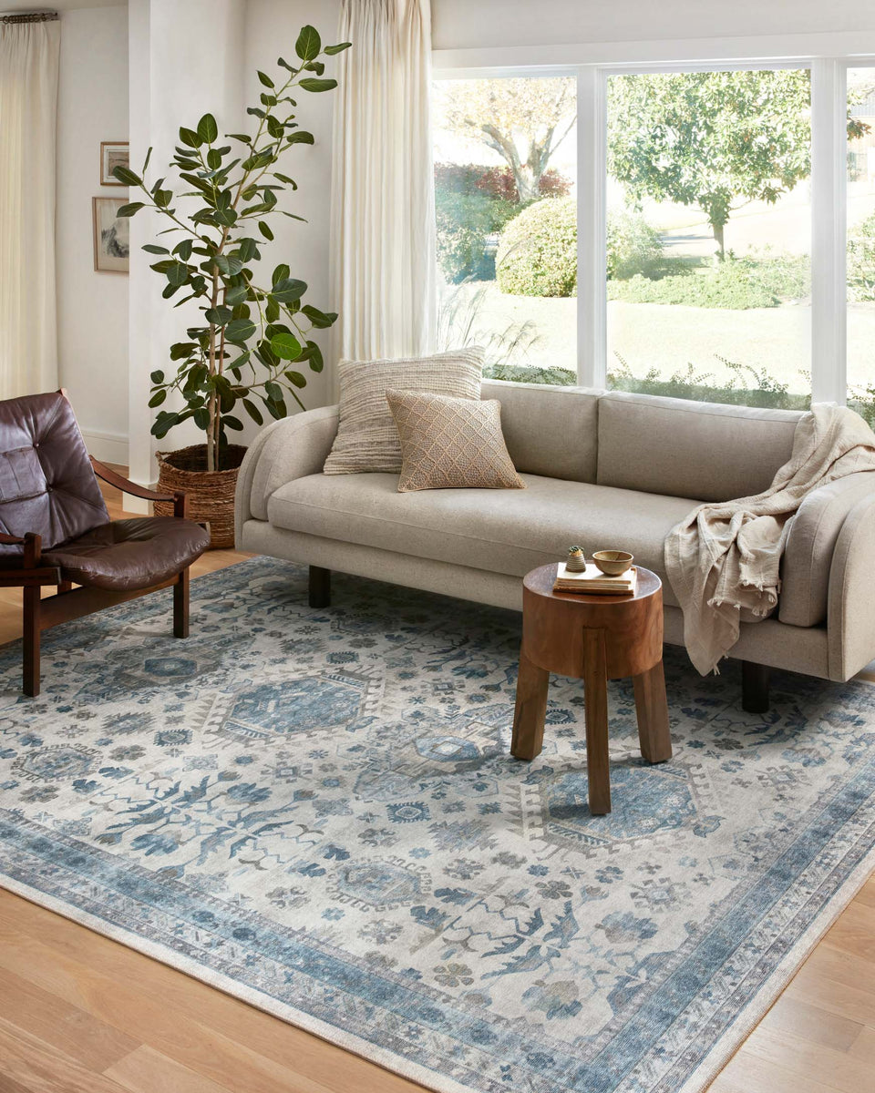 HEI-04 IVORY / OCEAN | Loloi Rugs