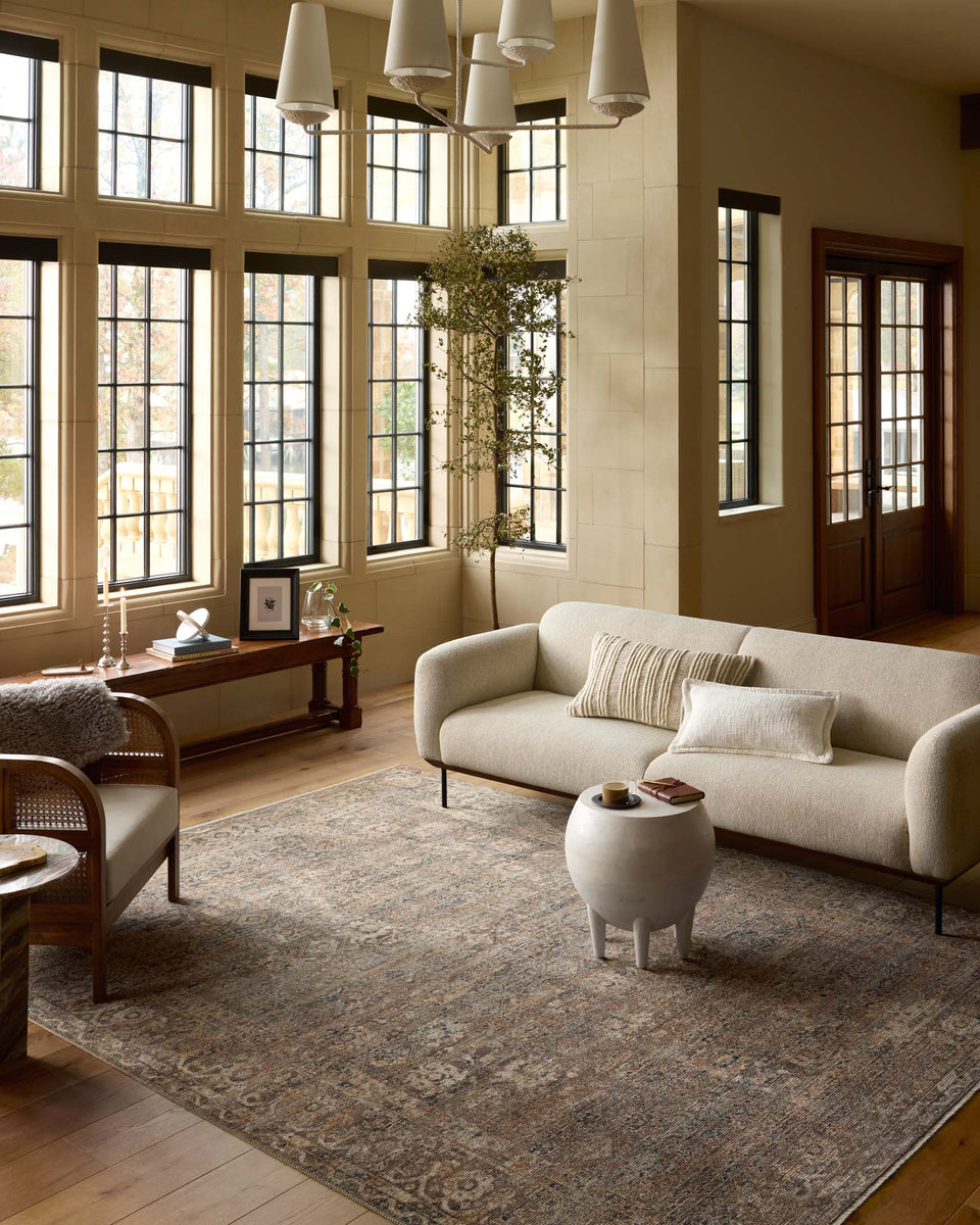 HER-07 MOCHA / DENIM | Loloi Rugs