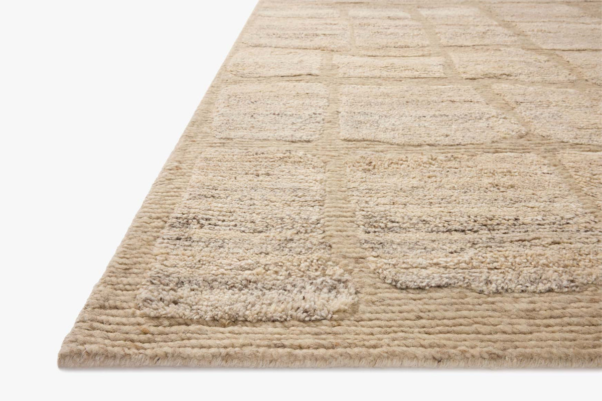 ポテ　130×190cm ベージュ HUS-01 NATURAL | Loloi Rugs