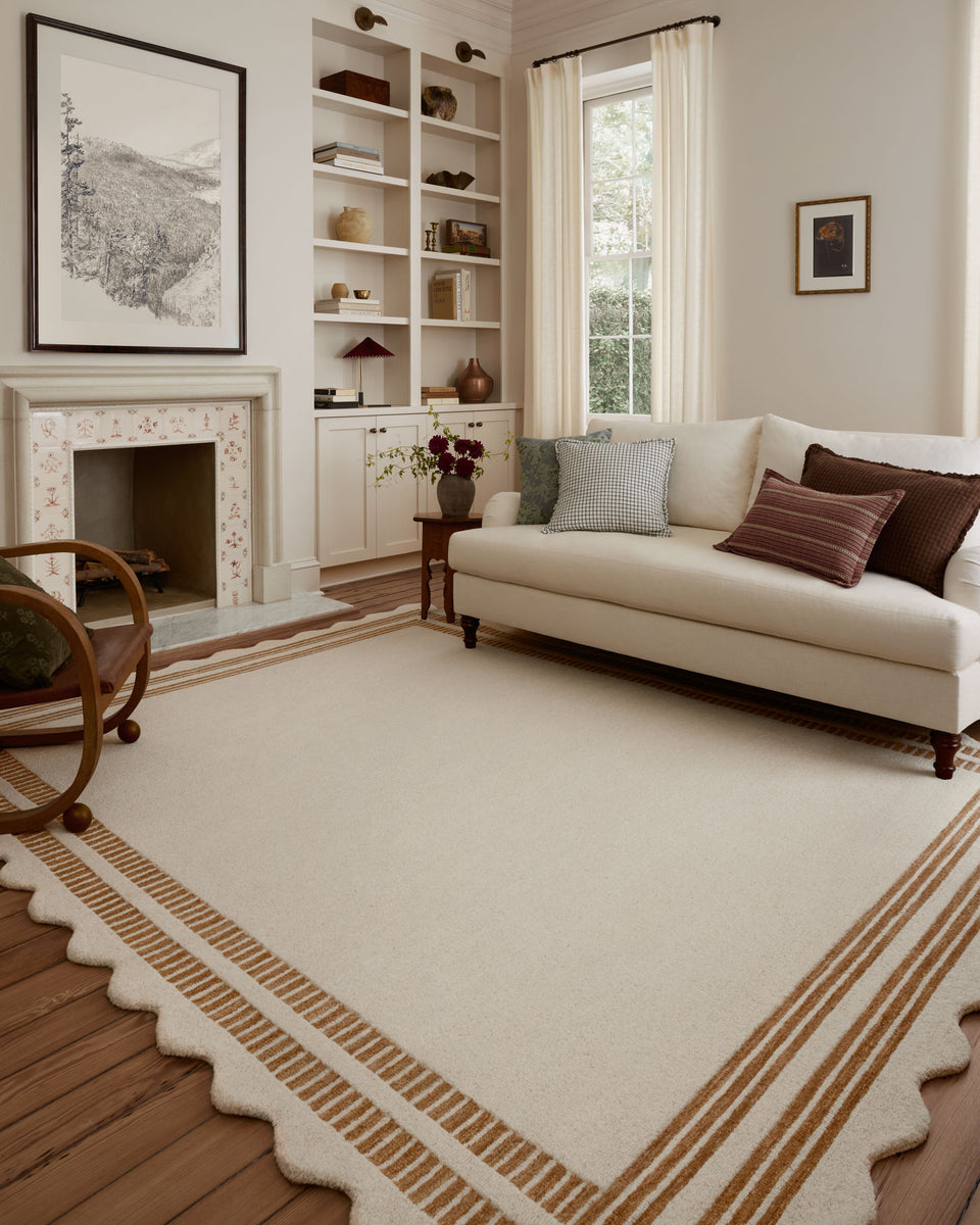 SCO-01 CJ IVORY / RUST | Loloi Rugs