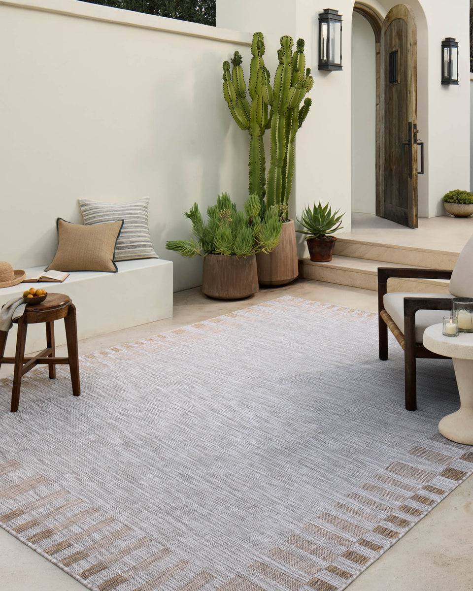 TOP-08 AL SILVER / NATURAL | Loloi Rugs