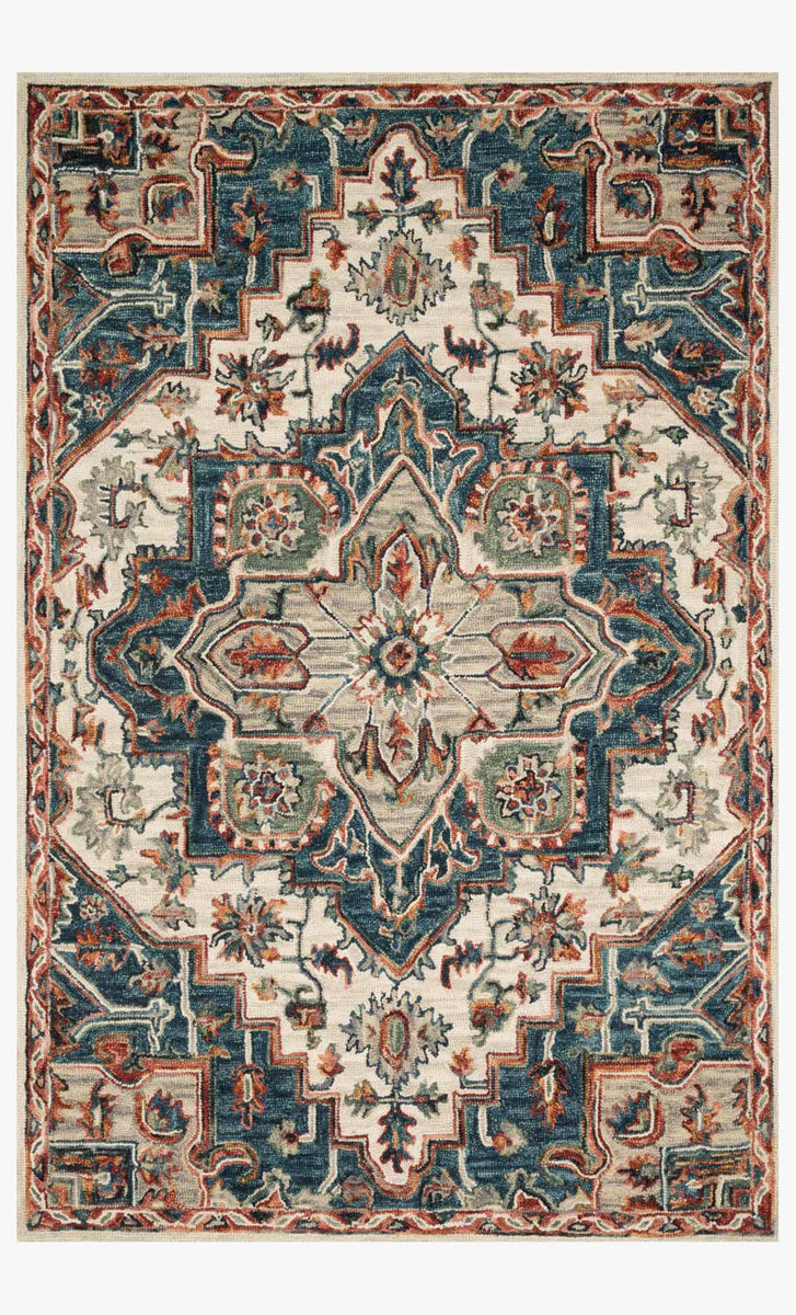 VK-16 BLUE / RED | Loloi Rugs