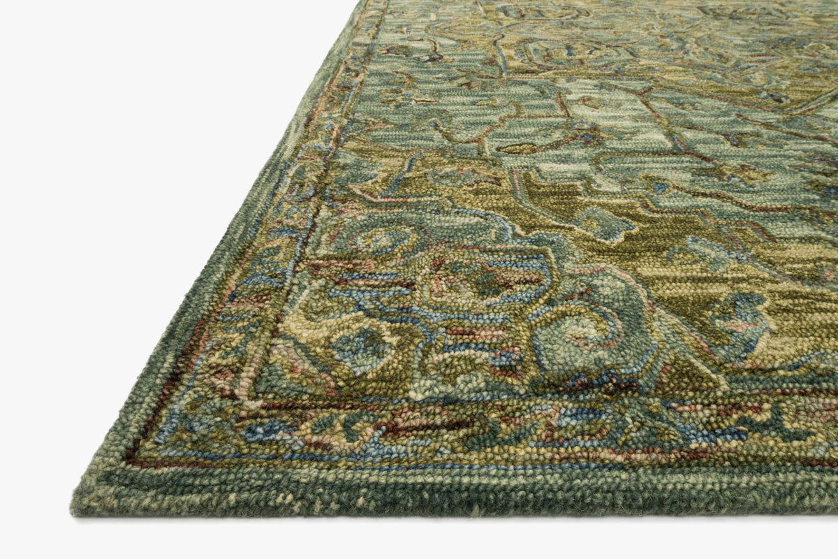 VK-20 DARK GREEN / TOBACCO | Loloi Rugs