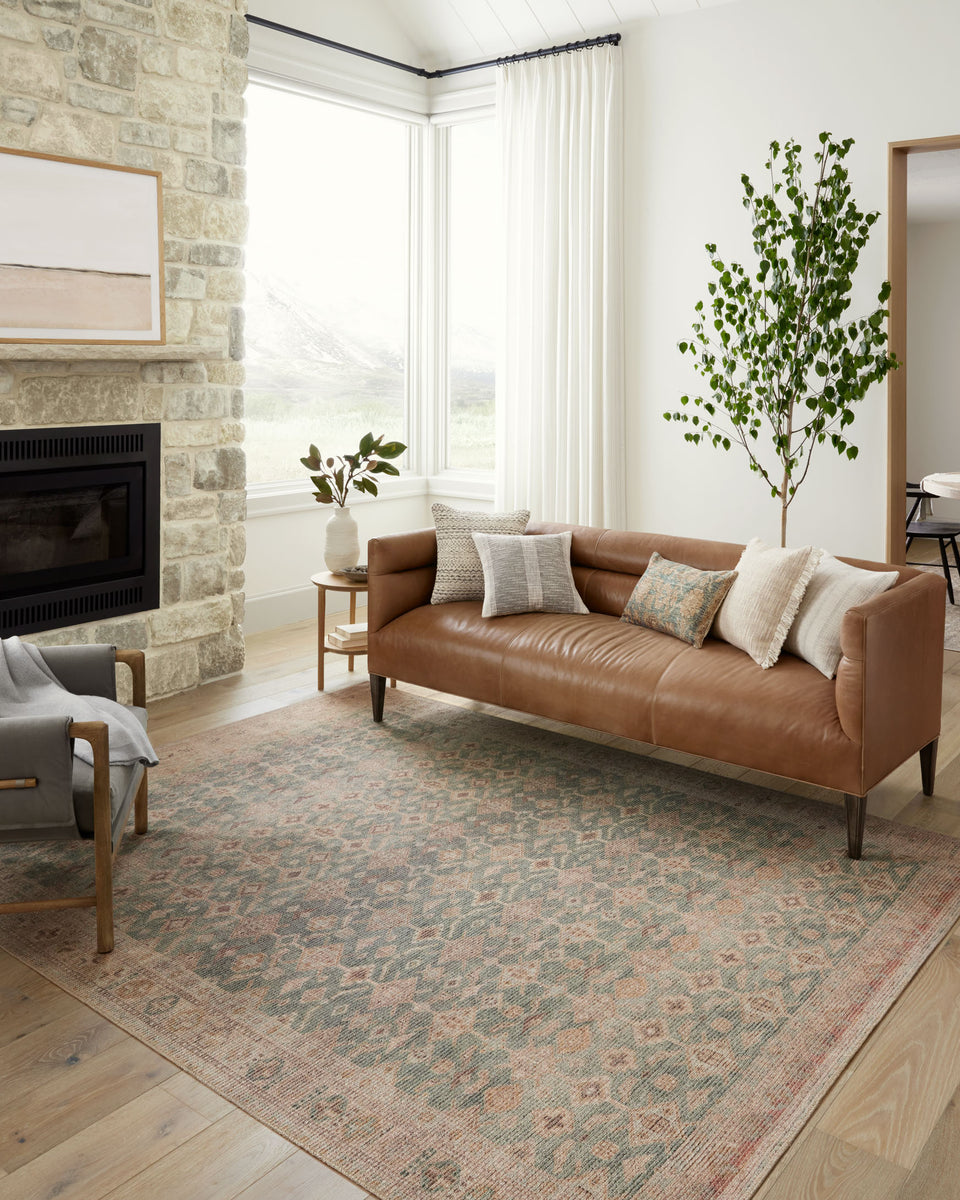 AUB-02 AR AQUA / SAND | Loloi Rugs