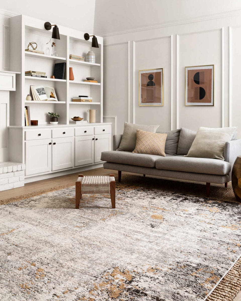 ALC-02 GRANITE / GOLD | Loloi Rugs