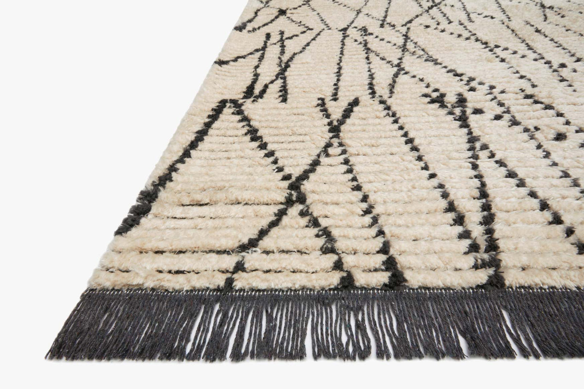 ALI-01 CJ CREAM / CHARCOAL | Loloi Rugs