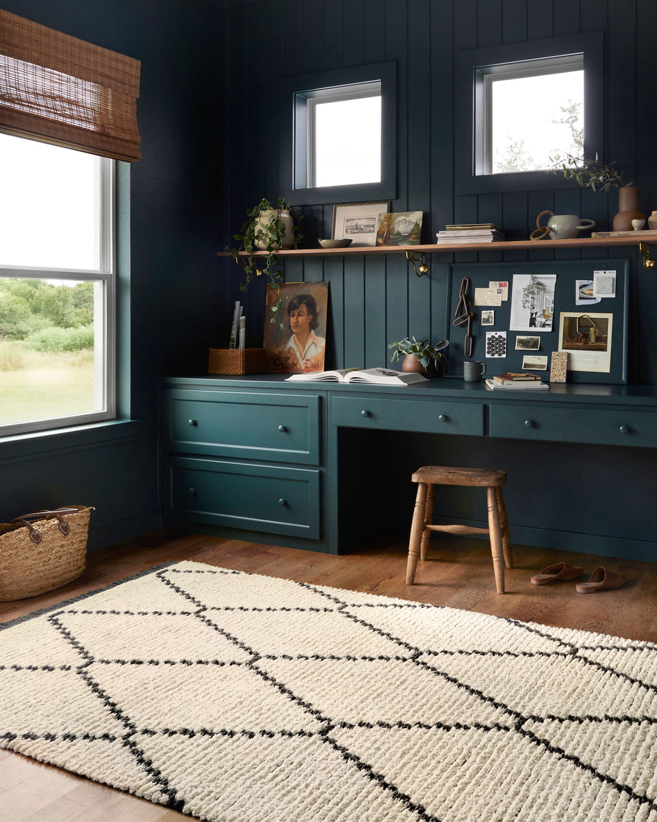 ALI-04 CJ CREAM / CHARCOAL | Loloi Rugs
