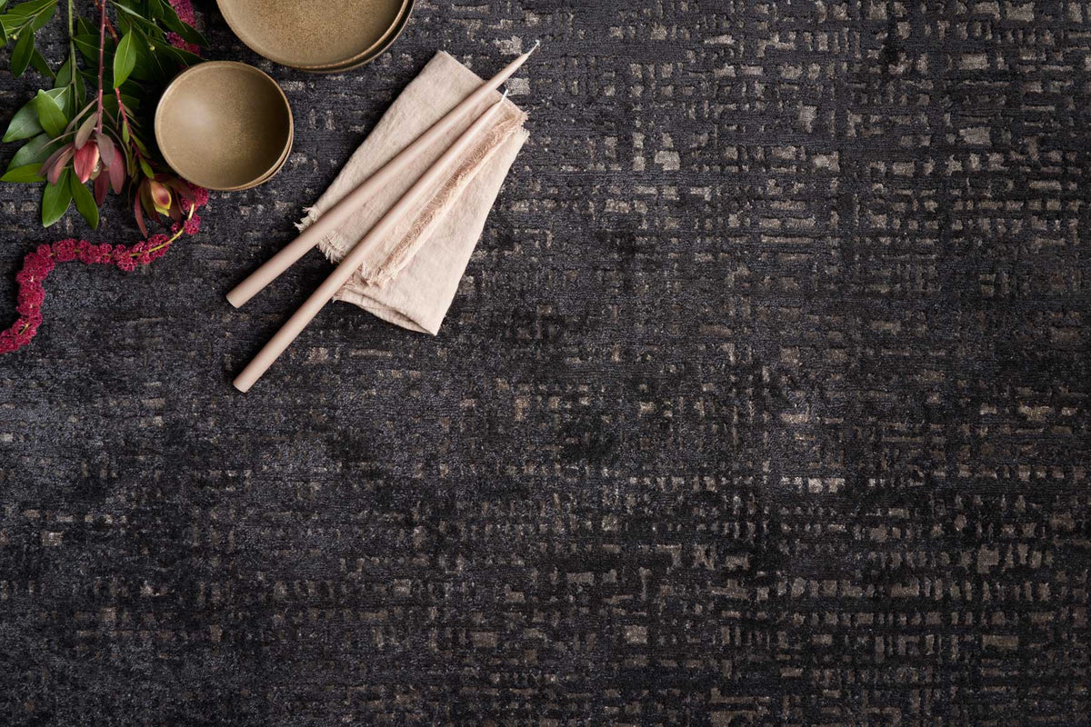 ATL-05 BLACK / BARK | Loloi Rugs