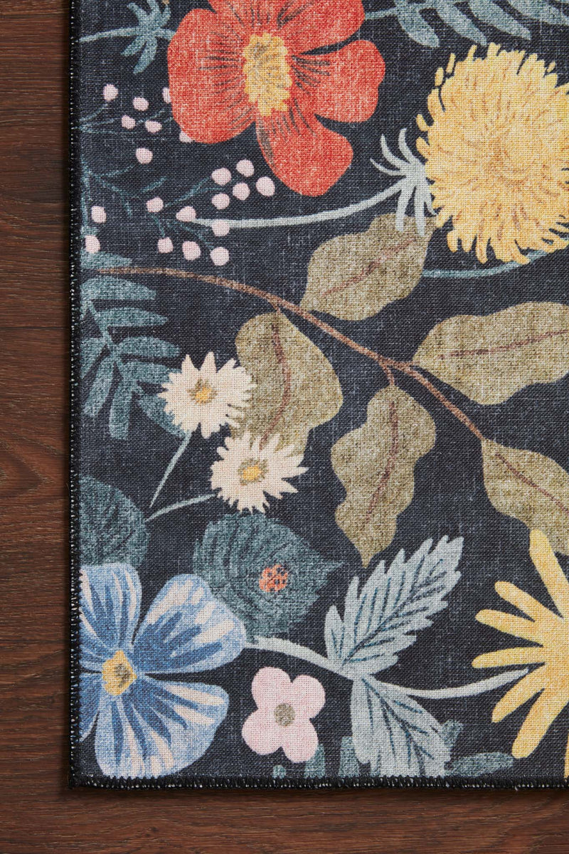 ATE-04 RP STRAWBERRY FIELDS BLACK | Loloi Rugs