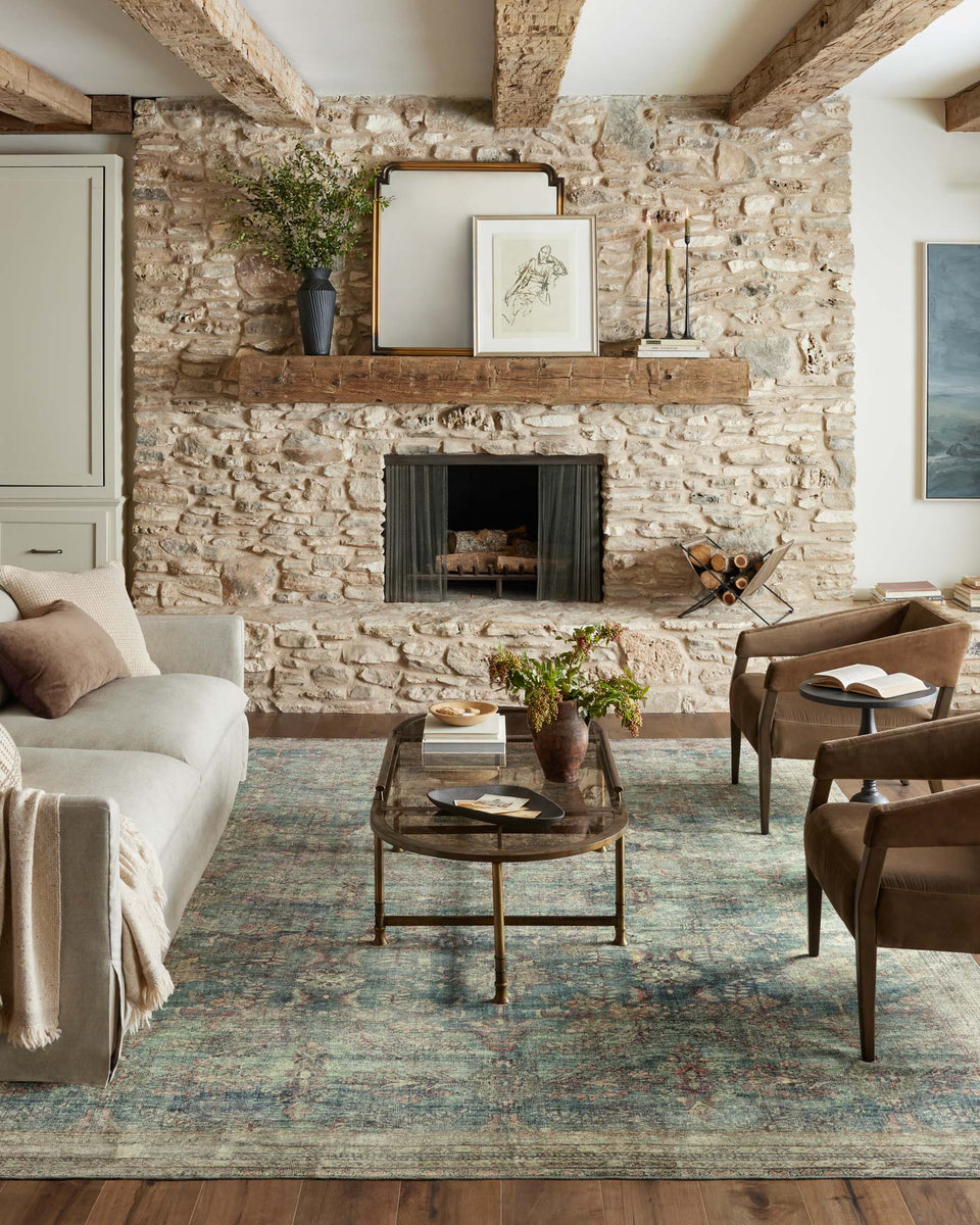 BAN-01 MH OCEAN / SPICE | Loloi Rugs