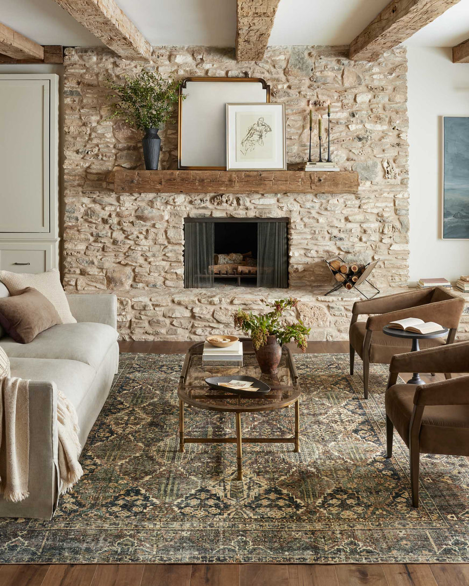 BAN-05 MH SPICE / BLUE | Loloi Rugs