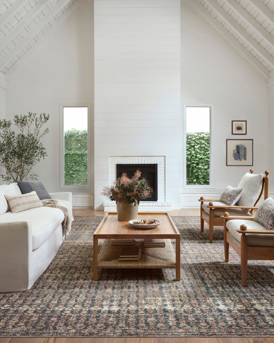 BIL-02 AL OCEAN / BRICK | Loloi Rugs
