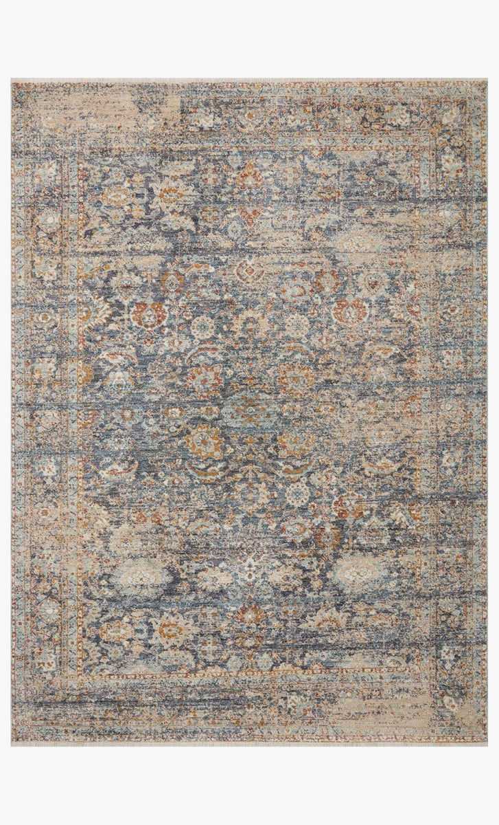 BLAMINKウールジレ BLA-07 AR NAVY / MULTI | Loloi Rugs