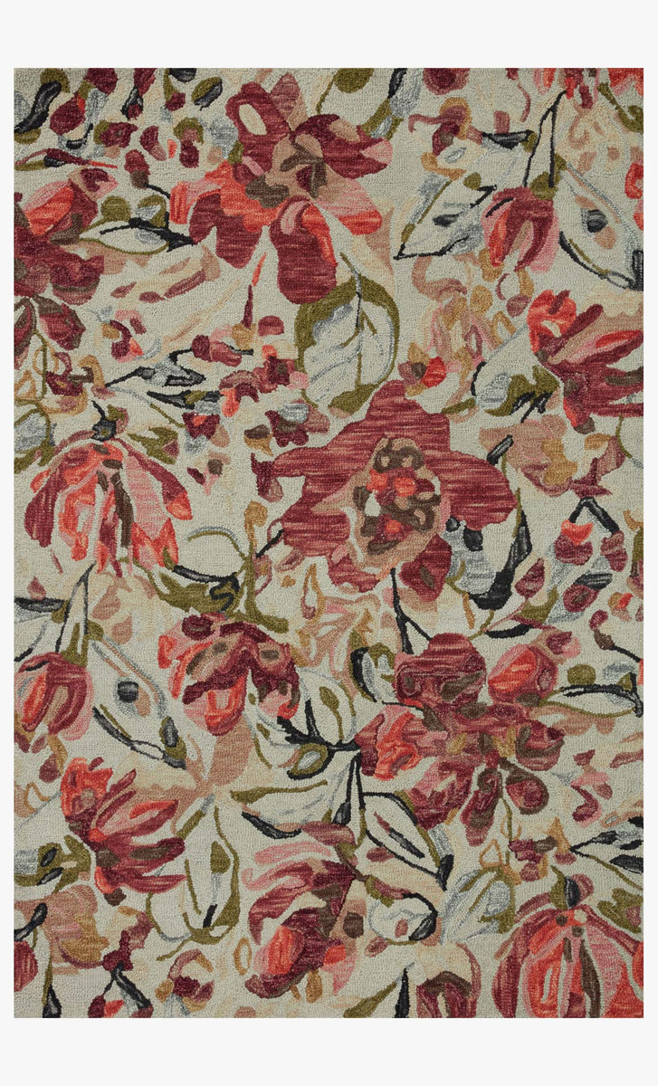 BLM-01 IVORY / RASPBERRY | Loloi Rugs