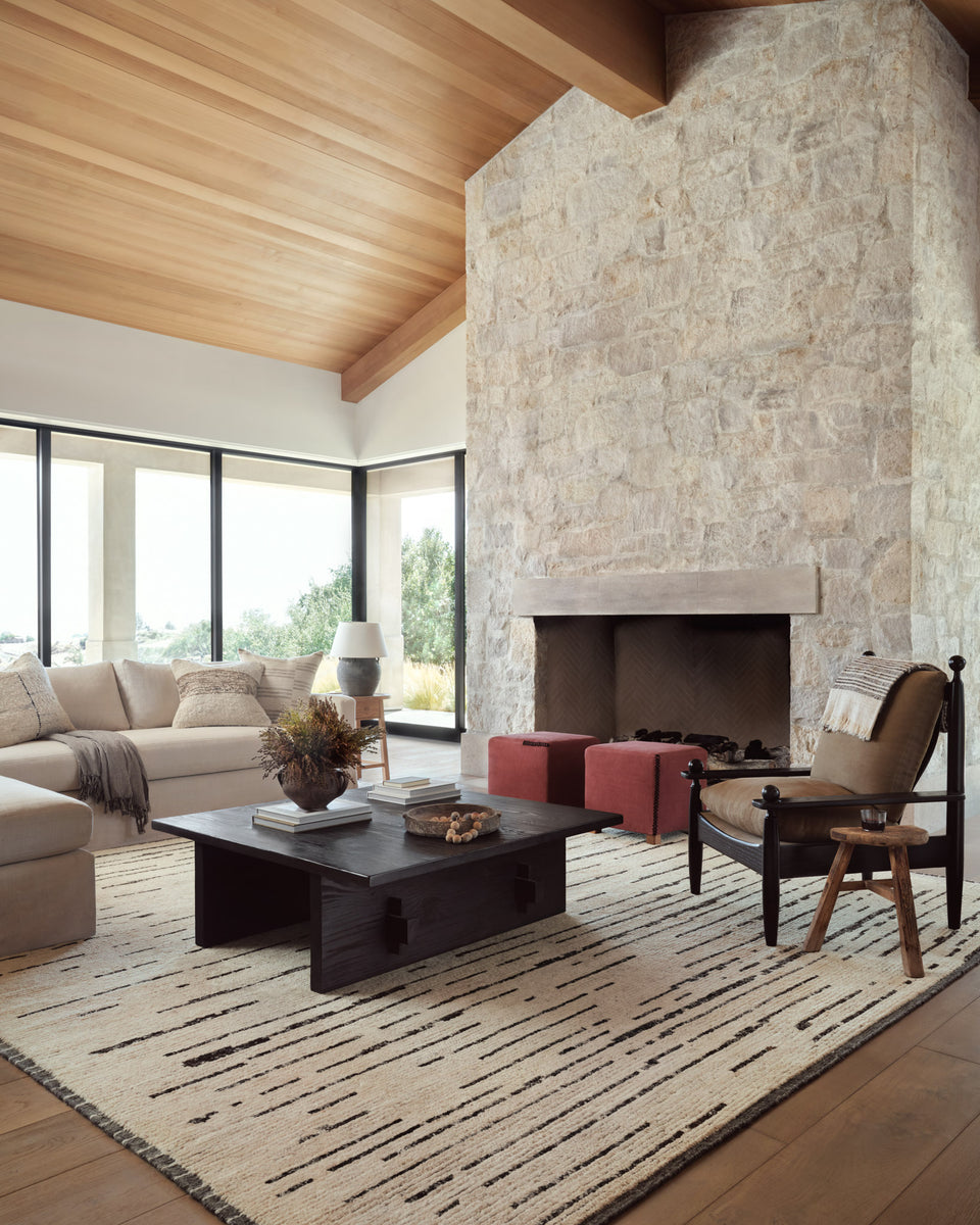 BRI-04 AL NATURAL / BLACK | Loloi Rugs