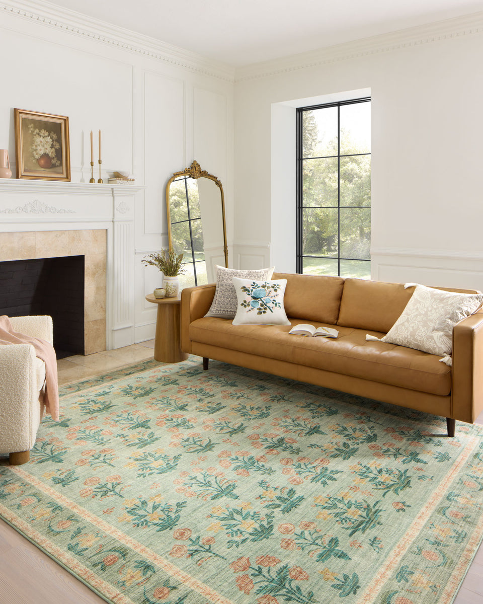 EDE-01 RP MUGHAL ROSE MOSS | Loloi Rugs