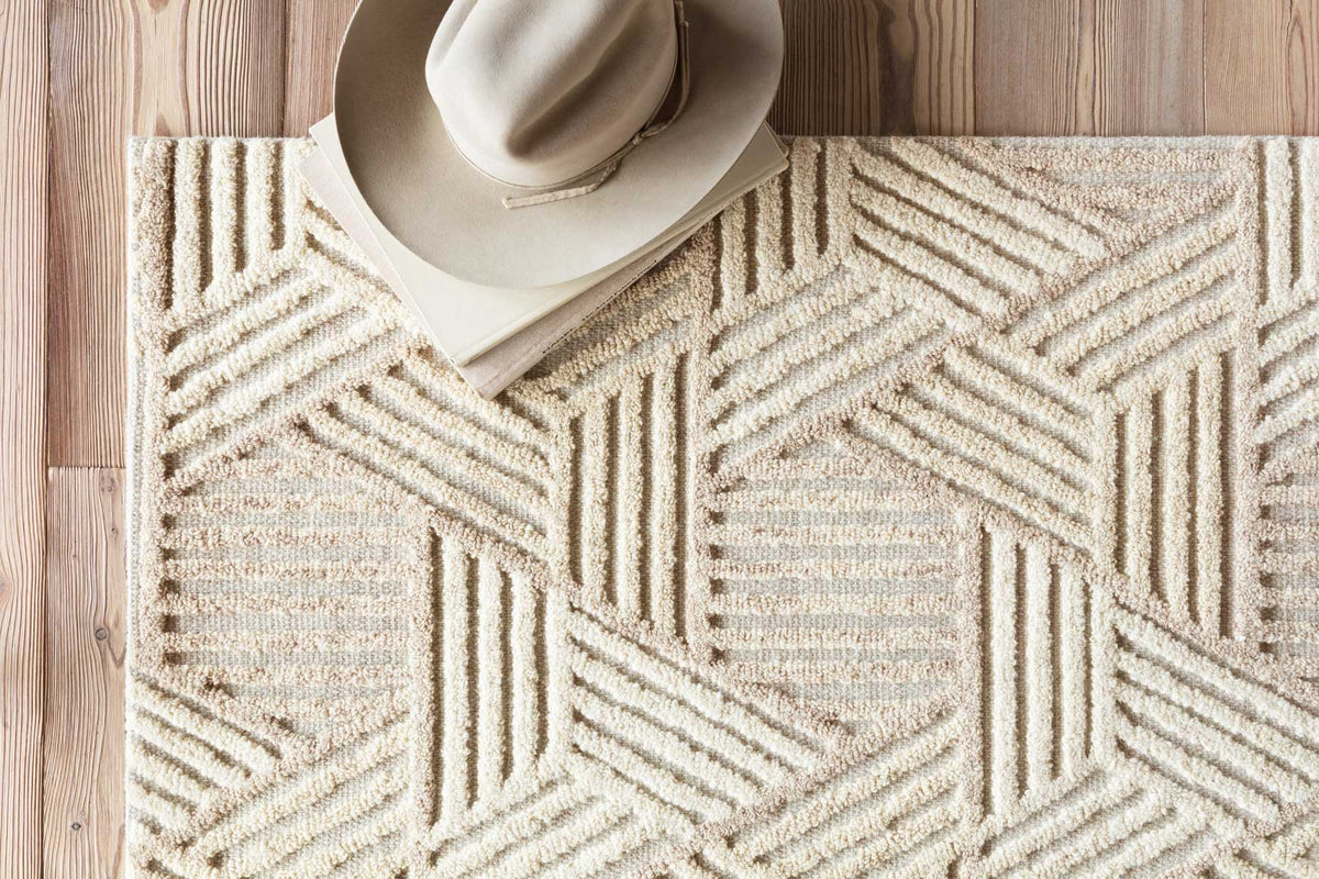 EHR-04 OATMEAL / IVORY | Loloi Rugs