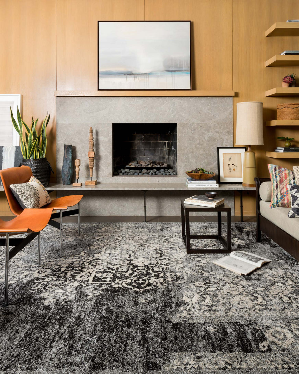 EB-01 BLACK / IVORY | Loloi Rugs
