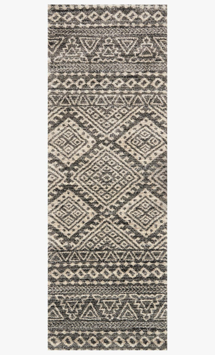 EB-08 GRAPHITE / IVORY | Loloi Rugs