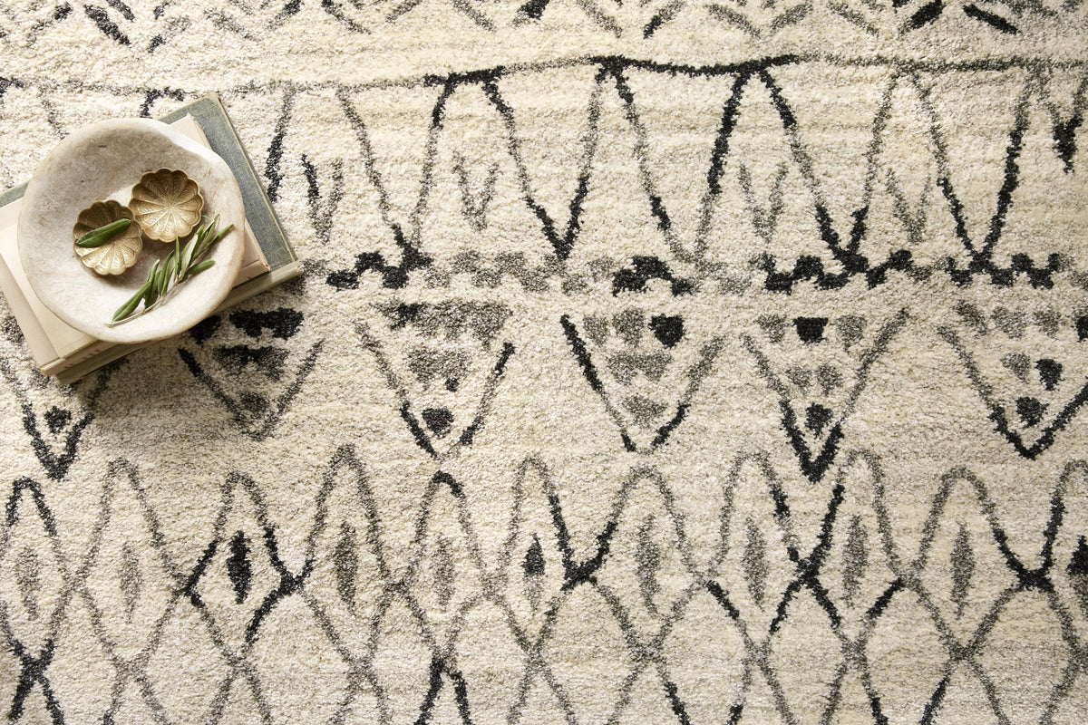 EB-09 HEATHER GRAY / BLACK | Loloi Rugs