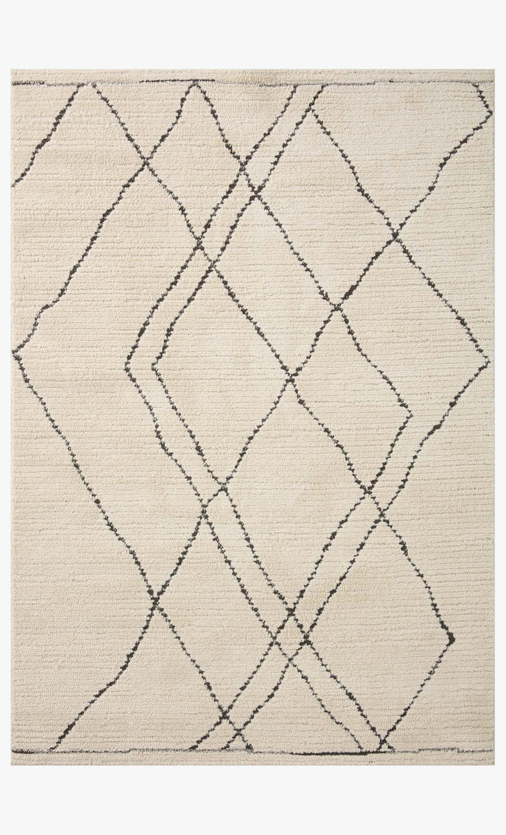 FAB-02 IVORY / CHARCOAL | Loloi Rugs