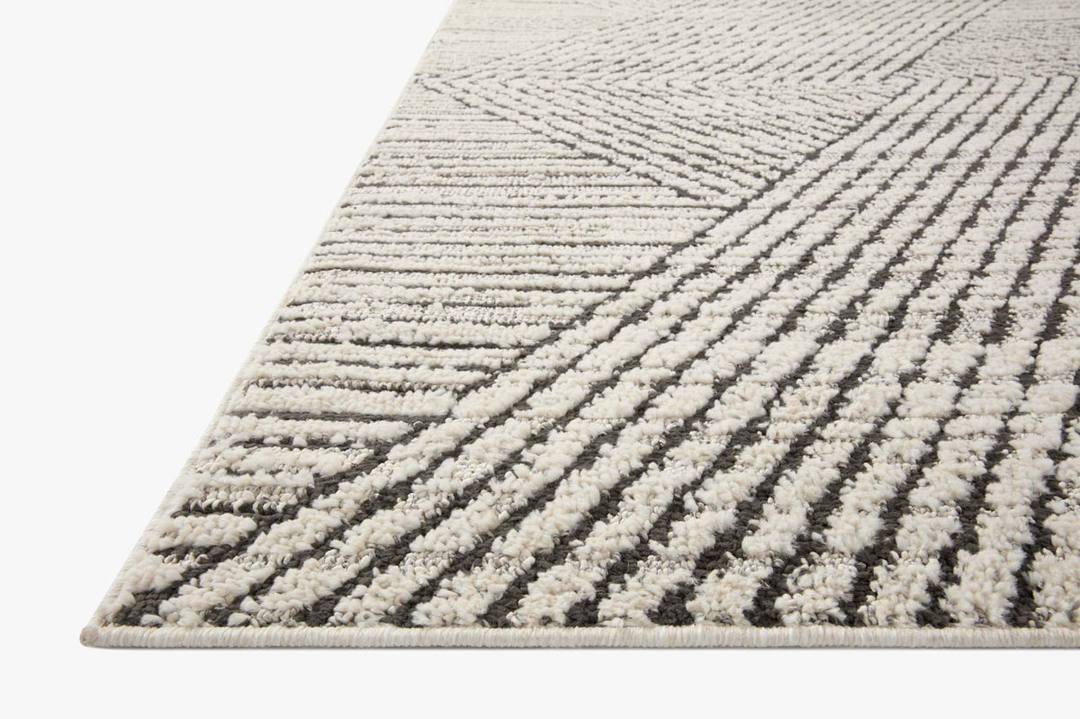 FAB-06 CHARCOAL / IVORY | Loloi Rugs