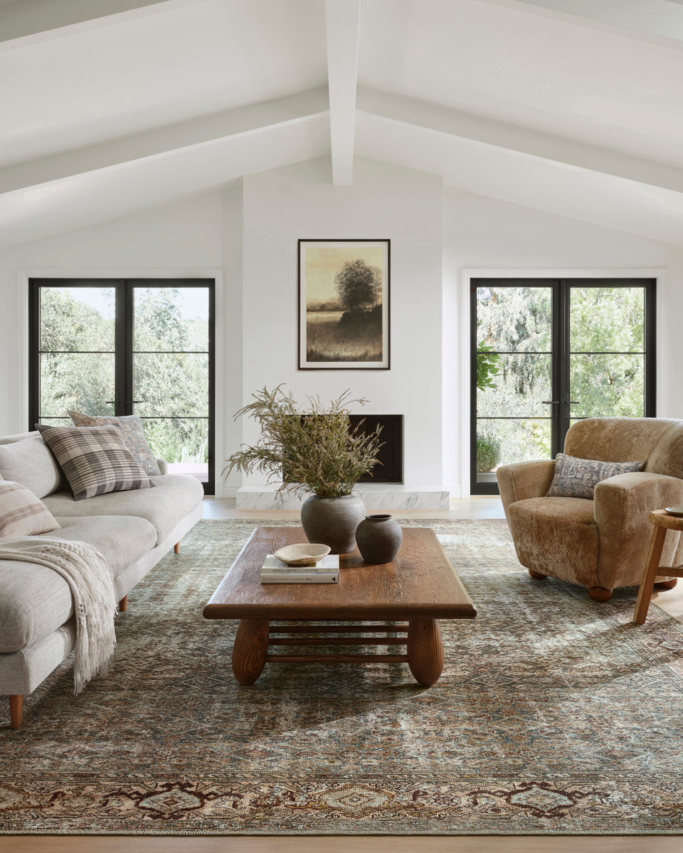 GER-07 AL MOSS / SALMON | Loloi Rugs
