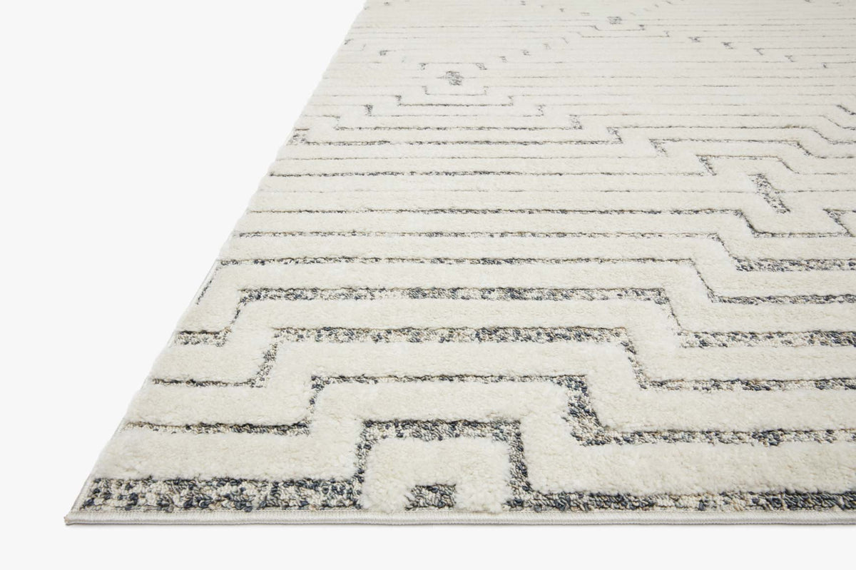 HAG-03 WHITE / SKY | Loloi Rugs