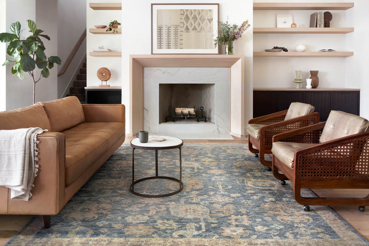 HEL-06 INDIGO / TAUPE | Loloi Rugs