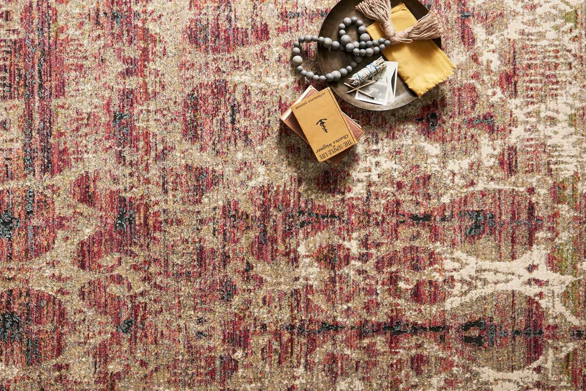 JV-10 DRIZZLE / BERRY | Loloi Rugs
