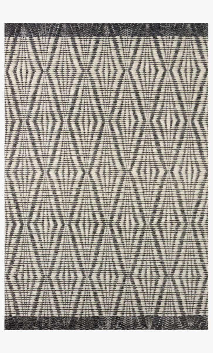KNZ-01 IVORY / CHARCOAL | Loloi Rugs