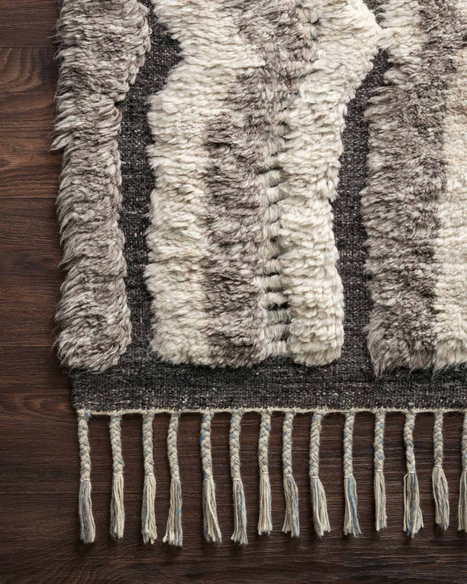 KF-03 STONE / CHARCOAL | Loloi Rugs