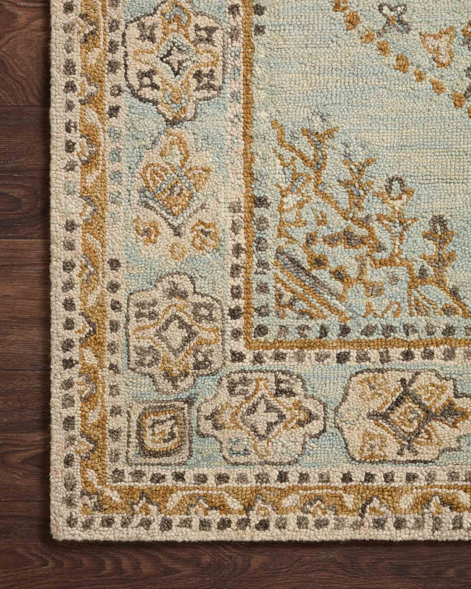 LAR-01 MH SKY / GOLD | Loloi Rugs