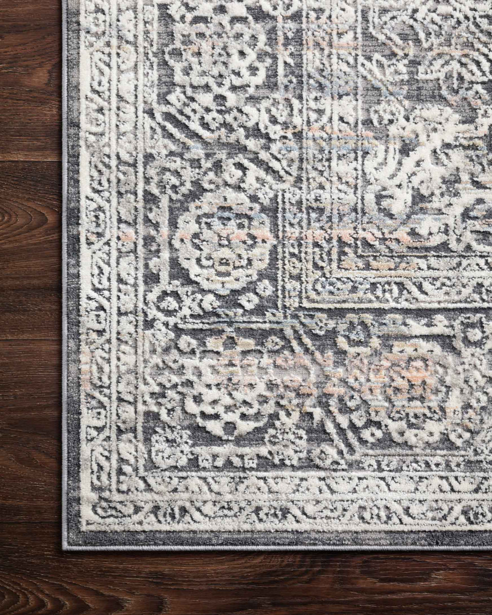 LUC-03 STEEL / IVORY | Loloi Rugs