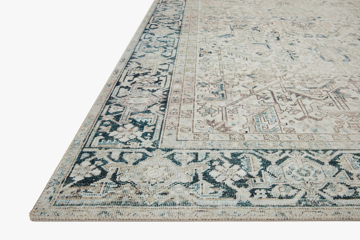 LEA-06 MH NATURAL / DENIM | Loloi Rugs