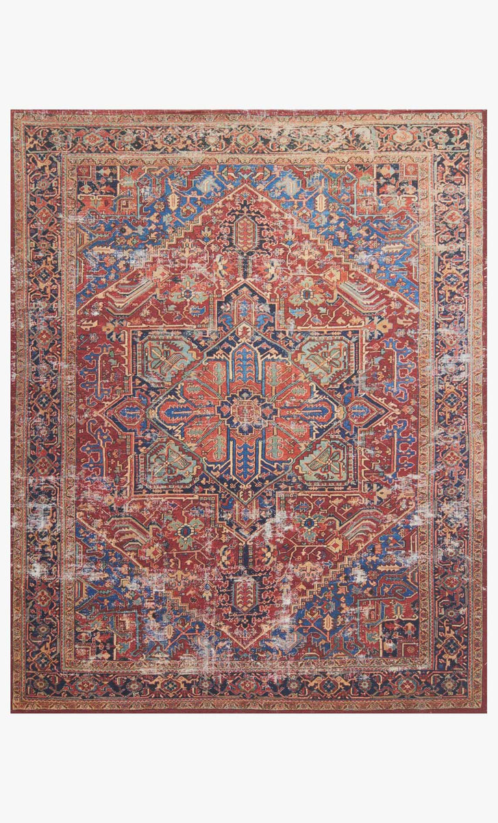 LF-09 MH RED / BLUE | Loloi Rugs