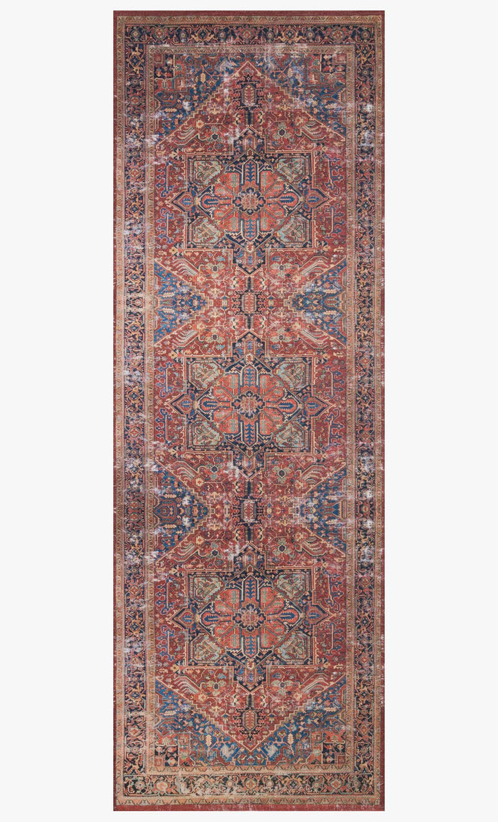 LF-09 MH RED / BLUE | Loloi Rugs