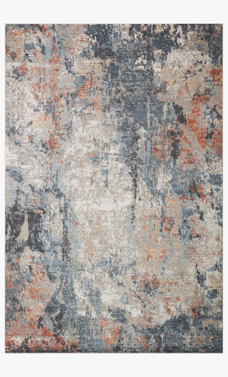 MAE-01 SILVER / APRICOT | Loloi Rugs
