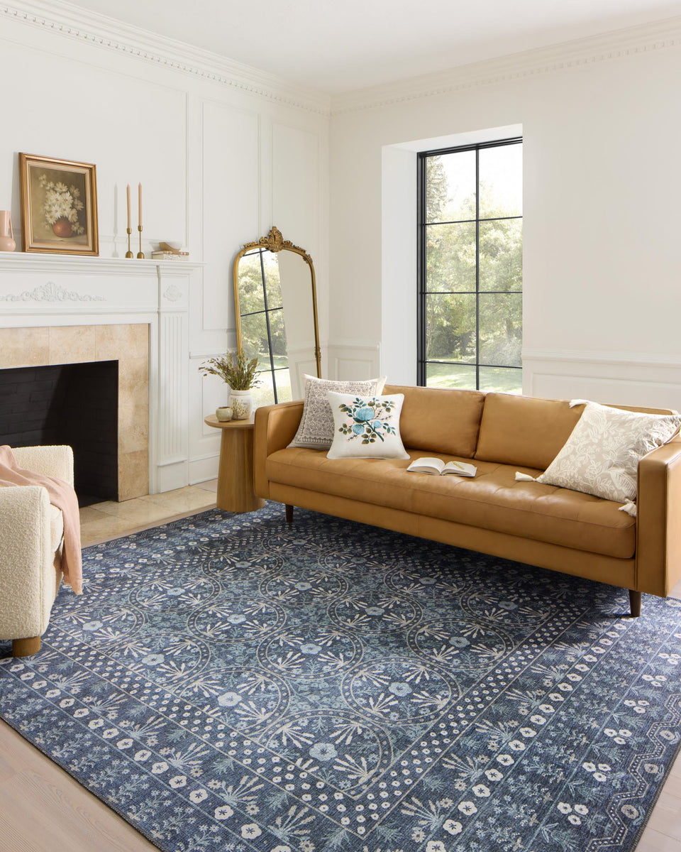 MAO-03 ROSETTE BLUE | Loloi Rugs