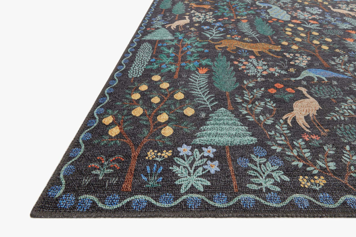 MEN-02 Menagerie Forest BLACK | Loloi Rugs