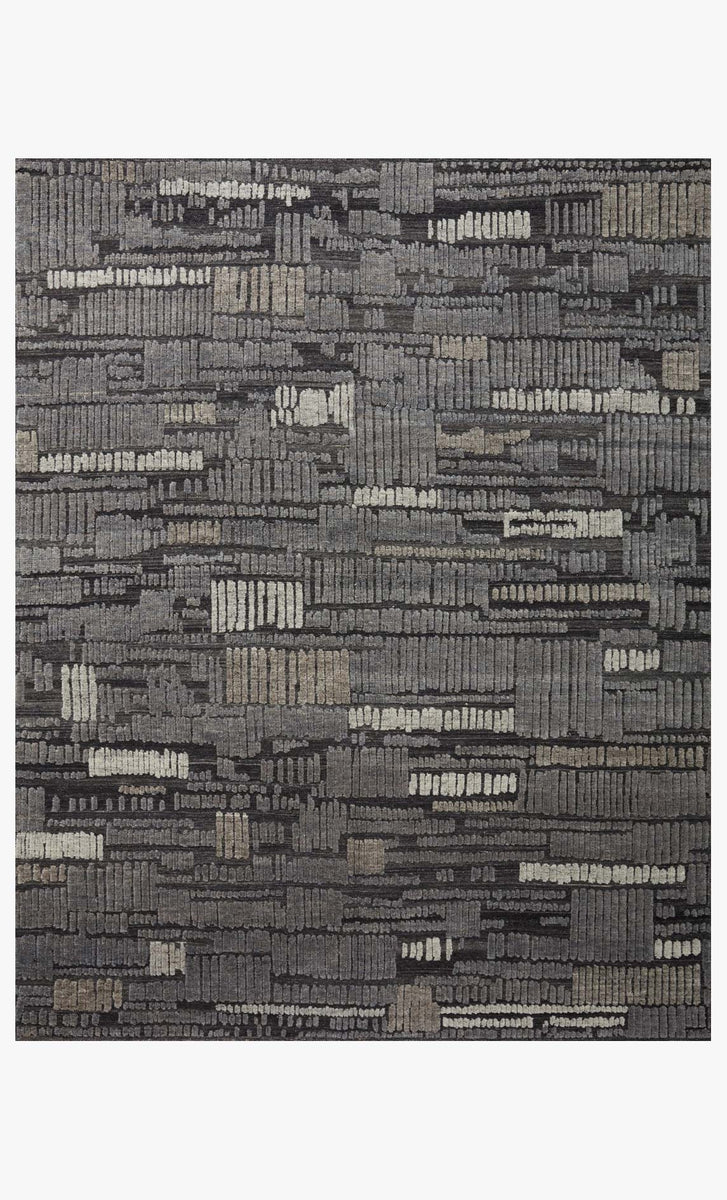 [noamoa0411］ NAO-04 CHARCOAL / GRANITE | Loloi Rugs