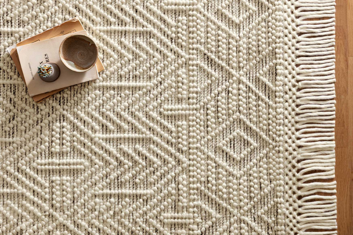 NOE-01 IVORY / BLACK | Loloi Rugs
