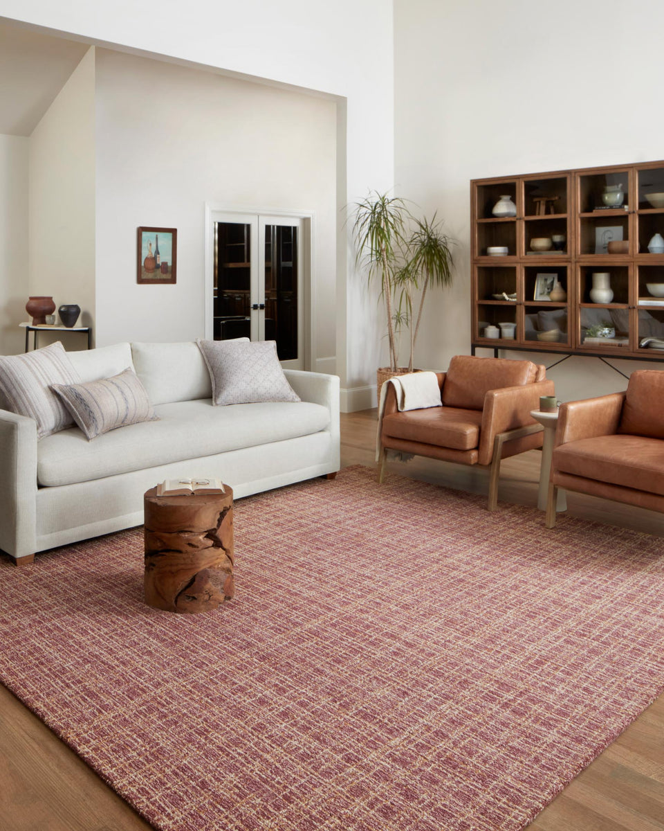 POL-03 CJ BERRY / NATURAL | Loloi Rugs