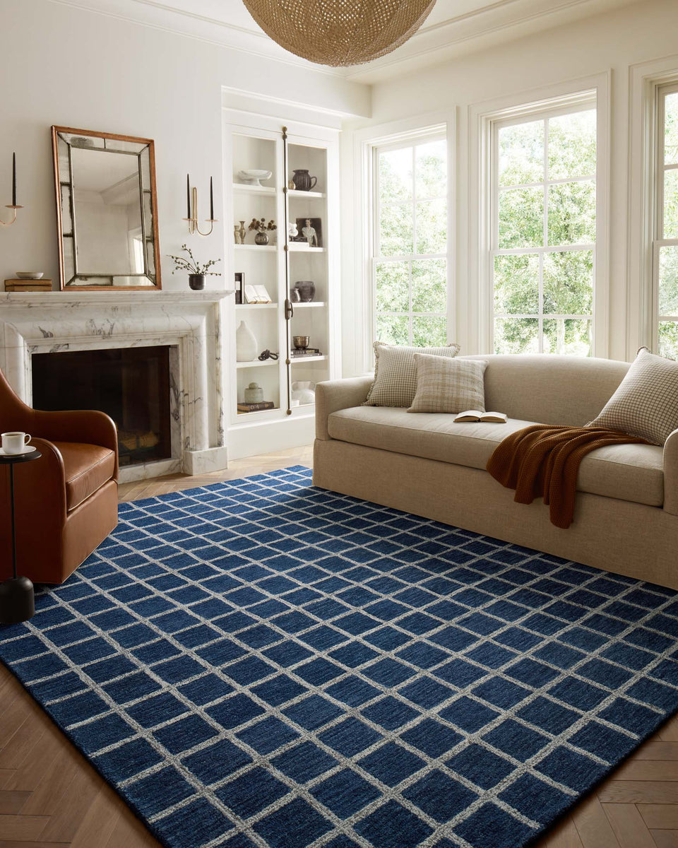 POL-05 CJ NAVY / SILVER | Loloi Rugs