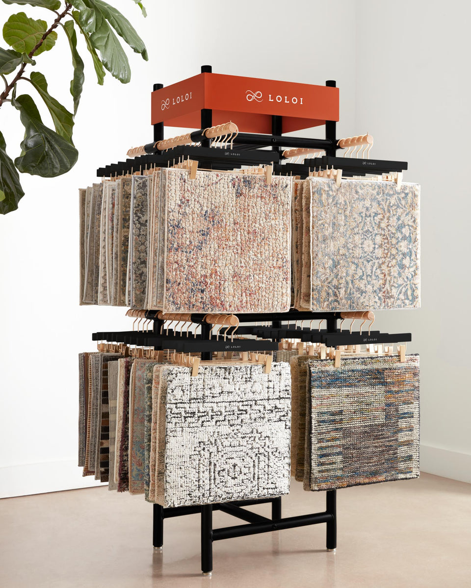 LOLOI SAMPLE RACK METAL & Loloi Rugs