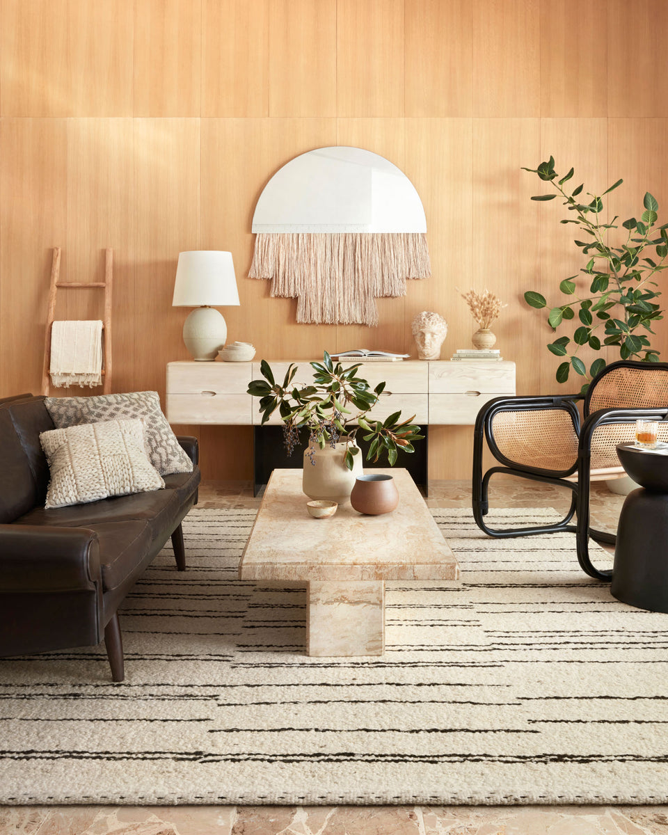 ROM-04 NATURAL / CHARCOAL | Loloi Rugs